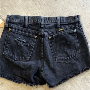 Wrangler Black Jean Shorts
